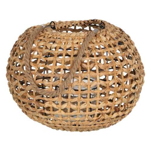 FAROL PORTAVELAS NATURAL JACINTO DE AGUA 38 X 38 X 27 CM