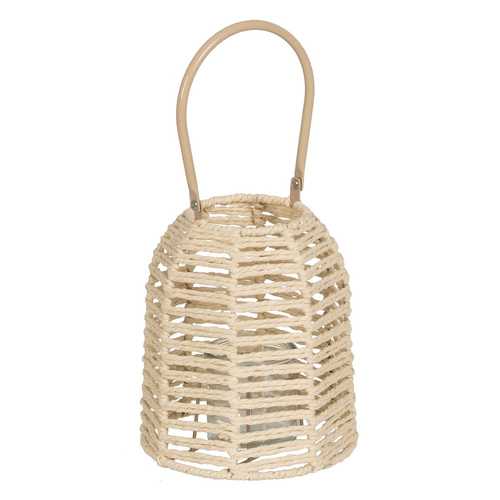 FAROL PORTAVELAS NATURAL PAPEL-METAL 18 X 18 X 20,50 CM