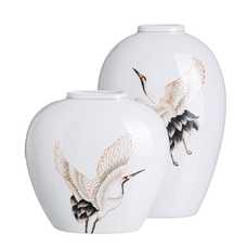 JARRÓN GARZA BLANCO ROTO CERÁMICA 32 X 32 X 32 CM JARRÓN GARZA BLANCO ROTO CERÁMICA 32 X 32 X 32 CM