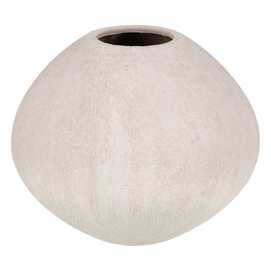 JARRÓN ARENA CREMA CERÁMICA DECORACIÓN 31 X 31 X 23 CM