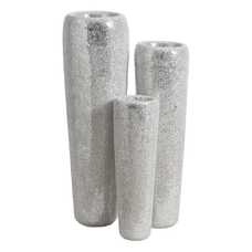 JARRÓN BLANCO FIBRA DE VIDRIO DECORACIÓN 30 X 30 X 109,50 CM JARRÓN BLANCO FIBRA DE VIDRIO DECORACIÓN 30 X 30 X 109,50 CM