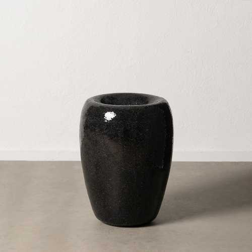 JARRÓN NEGRO FIBRA DE VIDRIO DECORACIÓN 46 X 46 X 70,50 CM