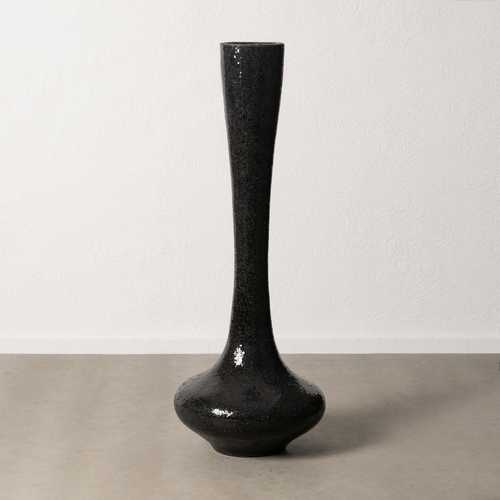 JARRÓN NEGRO FIBRA DE VIDRIO DECORACIÓN 54 X 54 X 154 CM