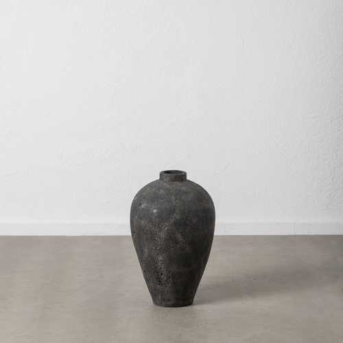 JARRÓN GRIS TERRACOTA DECORACIÓN 38 X 38 X 60 CM