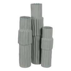 JARRÓN VERDE CERÁMICA DECORACIÓN 21 X 21 X 75 CM