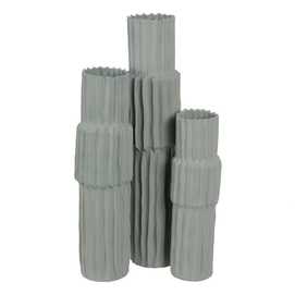 JARRÓN VERDE CERÁMICA DECORACIÓN 20,50 X 20,50 X 92 CM