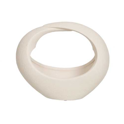 FIGURA CREMA CERÁMICA DECORACIÓN 32 X 15 X 28 CM