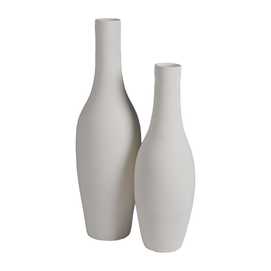 JARRÓN BLANCO CERÁMICA DECORACIÓN 27 X 27 X 100 CM