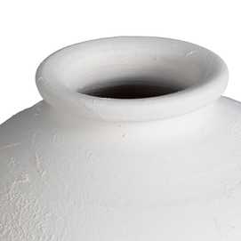 JARRÓN BLANCO CERÁMICA DECORACIÓN 34 X 34 X 37 CM