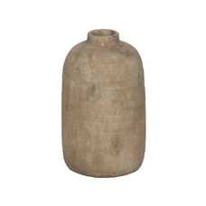 JARRÓN GRIS CERÁMICA DECORACIÓN 16 X 16 X 27 CM JARRÓN GRIS CERÁMICA DECORACIÓN 16 X 16 X 27 CM