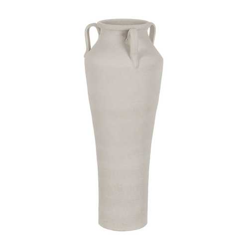 JARRÓN BLANCO CERÁMICA DECORACIÓN 30 X 30 X 80 CM