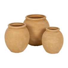 MACETERO VAINILLA CERÁMICA DECORACIÓN 29 X 29 X 30 CM