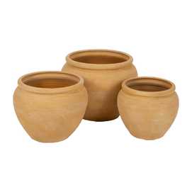 MACETERO VAINILLA CERÁMICA DECORACIÓN 39 X 39 X 40 CM