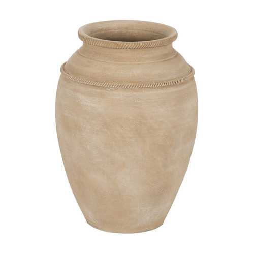 TINAJA BLANCO CERÁMICA DECORACIÓN 39 X 39 X 56 CM