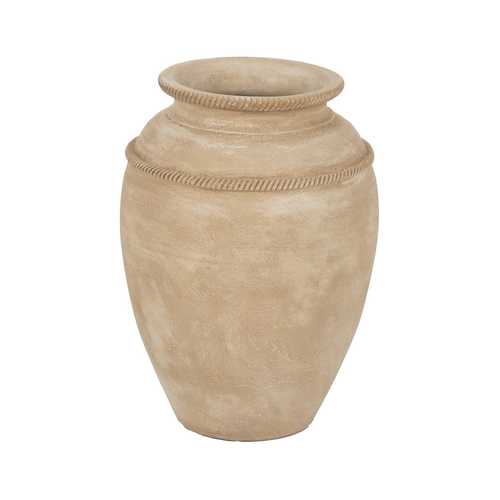 TINAJA BLANCO CERÁMICA DECORACIÓN 32 X 32 X 44 CM