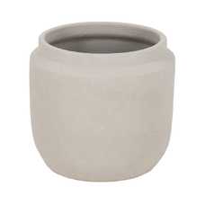 MACETERO BLANCO CERÁMICA DECORACIÓN 35 X 35 X 34 CM MACETERO BLANCO CERÁMICA DECORACIÓN 35 X 35 X 34 CM