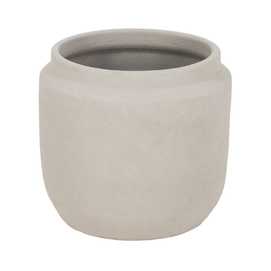 MACETERO BLANCO CERÁMICA DECORACIÓN 35 X 35 X 34 CM