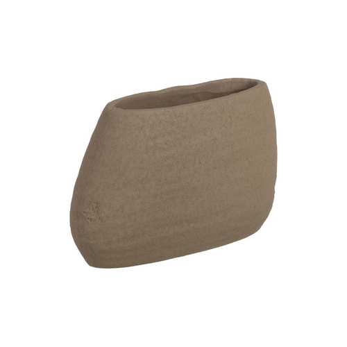 JARRÓN GRIS OSCURO CERÁMICA DECORACIÓN 30 X 16 CM