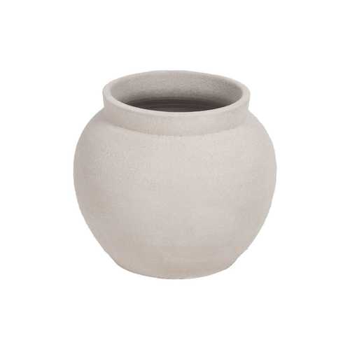 MACETERO BLANCO CERÁMICA DECORACIÓN 31 X 31 X 28 CM