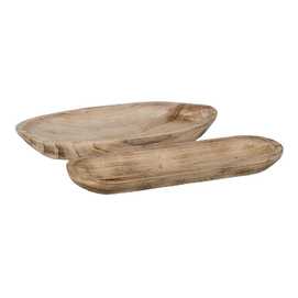 CENTRO MESA NATURAL MADERA PAULONIA 48 X 25 X 5 CM