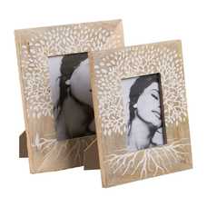 PORTAFOTOS BLANCO-NATURAL 20 X 2 X 25 CM PORTAFOTOS BLANCO-NATURAL 20 X 2 X 25 CM