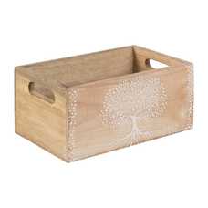 S/2 CAJAS BLANCO-NATURAL MADERA DE MANGO 24 X 16 X 11 CM S/2 CAJAS BLANCO-NATURAL MADERA DE MANGO 24 X 16 X 11 CM