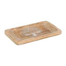 S/2 BANDEJAS BLANCO-NATURAL 25 X 15 X 2,50 CM S/2 BANDEJAS BLANCO-NATURAL 25 X 15 X 2,50 CM