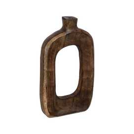 S/3 JARRONES NATURAL MADERA DE MANGO 17 X 5 X 38 CM