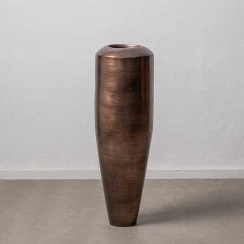 JARRÓN COBRE ENVEJECIDO ALUMINIO 37 X 37 X 115 CM