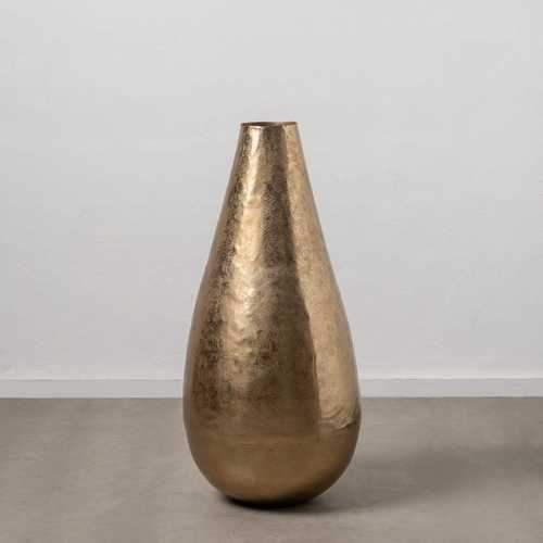 JARRÓN ORO ALUMINIO DECORACIÓN 57 X 57 X 112 CM