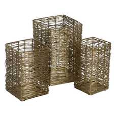 JARRÓN DORADO ACERO INOXIDABLE 12,50 X 12,50 X 20 CM JARRÓN DORADO ACERO INOXIDABLE 12,50 X 12,50 X 20 CM