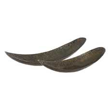 BANDEJA BRONCE ALUMINIO DECORACIÓN 16,50 X 58 X 13 CM