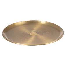 S/4 BANDEJA ORO VIEJO METAL DECORACIÓN 47,60 X 47,60 CM