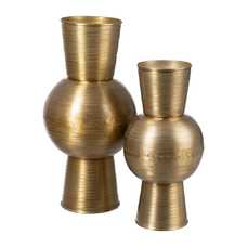 JARRÓN ORO VIEJO METAL DECORACIÓN 25,40 X 25,40 X 50,80 CM JARRÓN ORO VIEJO METAL DECORACIÓN 25,40 X 25,40 X 50,80 CM