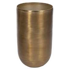 S/4 JARRÓN ORO VIEJO METAL DECORACIÓN 45,70 X 45,70 X 81 CM