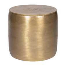 S/3 MESA AUXILIAR ORO VIEJO METAL 55,90 X 55,90 X 52 CM