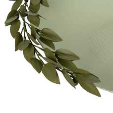 CENTRO MESA HOJAS VERDE METAL 40 X 40 X 13 CM