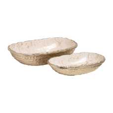 BANDEJA BLANCO-CHAMPÁN METAL DECORACIÓN 39 X 23,25 X 9,50 CM