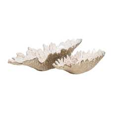 BANDEJA BLANCO-CHAMPÁN METAL DECORACIÓN 62 X 19 X 13,50 CM