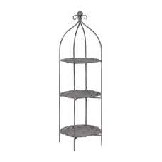 ESTANTERÍA GRIS METAL DECORACIÓN 45 X 45 X 144 CM