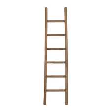 ESCALERA NATURAL MADERA DECORACIÓN 48 X 5 X 189 CM