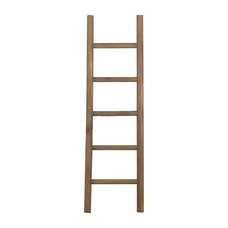 ESCALERA NATURAL MADERA DECORACIÓN 45 X 5 X 150 CM