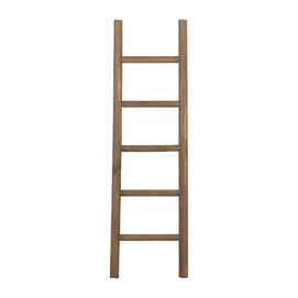 ESCALERA NATURAL MADERA DECORACIÓN 45 X 5 X 150 CM