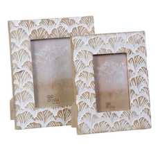 PORTAFOTOS 13X18 BLANCO ROZADO MADERA 21 X 2 X 26 CM