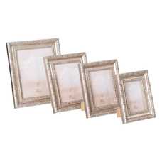 PORTAFOTOS 10X15 PLATA MADERA DM 17 X 2,50 X 22 CM