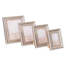 PORTAFOTOS 10X15 PLATA MADERA DM 17 X 2,50 X 22 CM