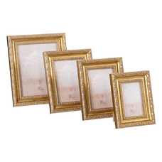 PORTAFOTOS 10X15 ORO MADERA DM 17 X 2,50 X 22 CM