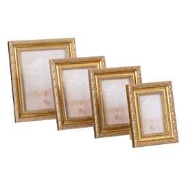 PORTAFOTOS 13X18 ORO MADERA DM 20 X 2,50 X 25 CM