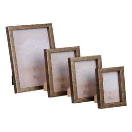 PORTAFOTOS 10X15 PP MARRÓN DECORACIÓN 12,50 X 3 X 17,50 CM