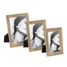 PORTAFOTOS 13X18 BEIGE POLIRESINA 16,50 X 2 X 21 CM